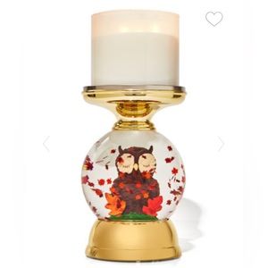 NWT Bath & Body Water Globe Owl 🦉 candle holder